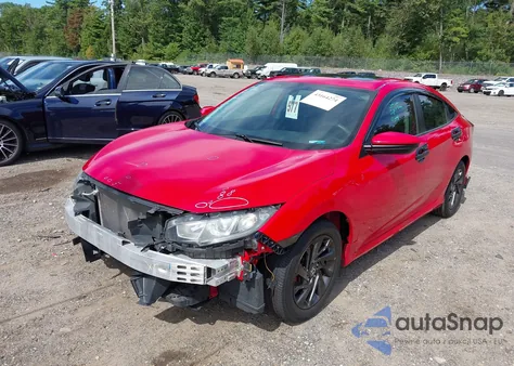 2018 Honda Civic Ex из США, поврежденный, VIN 2HGFC2F75JH506049